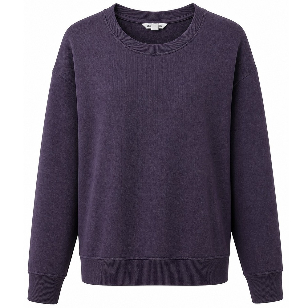 Athleta Womens Coaster Luxe Sweatshirt S Purple Thumbhole Pullover Athleisure